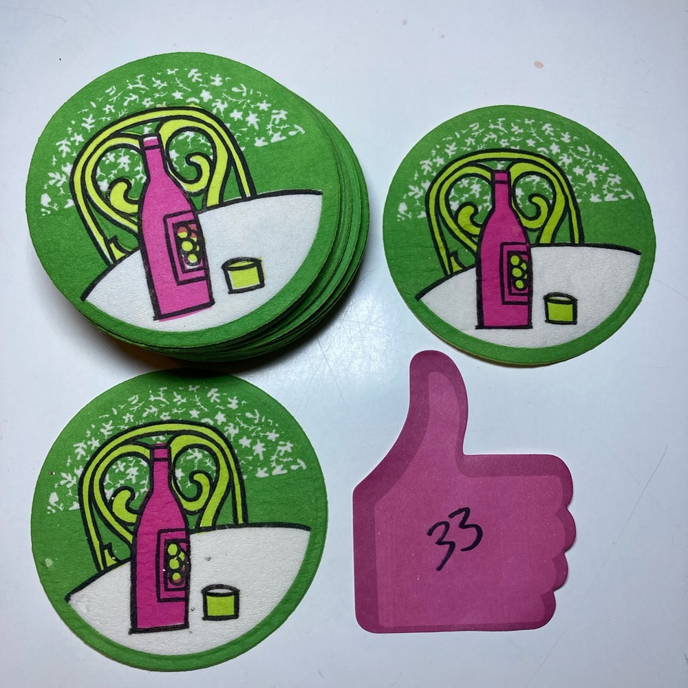 33 Vintage Paper Party Coasters